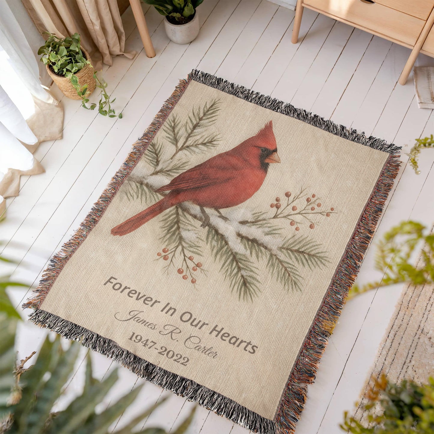 Artwork Heirloom Woven Blanket (Portrait)
