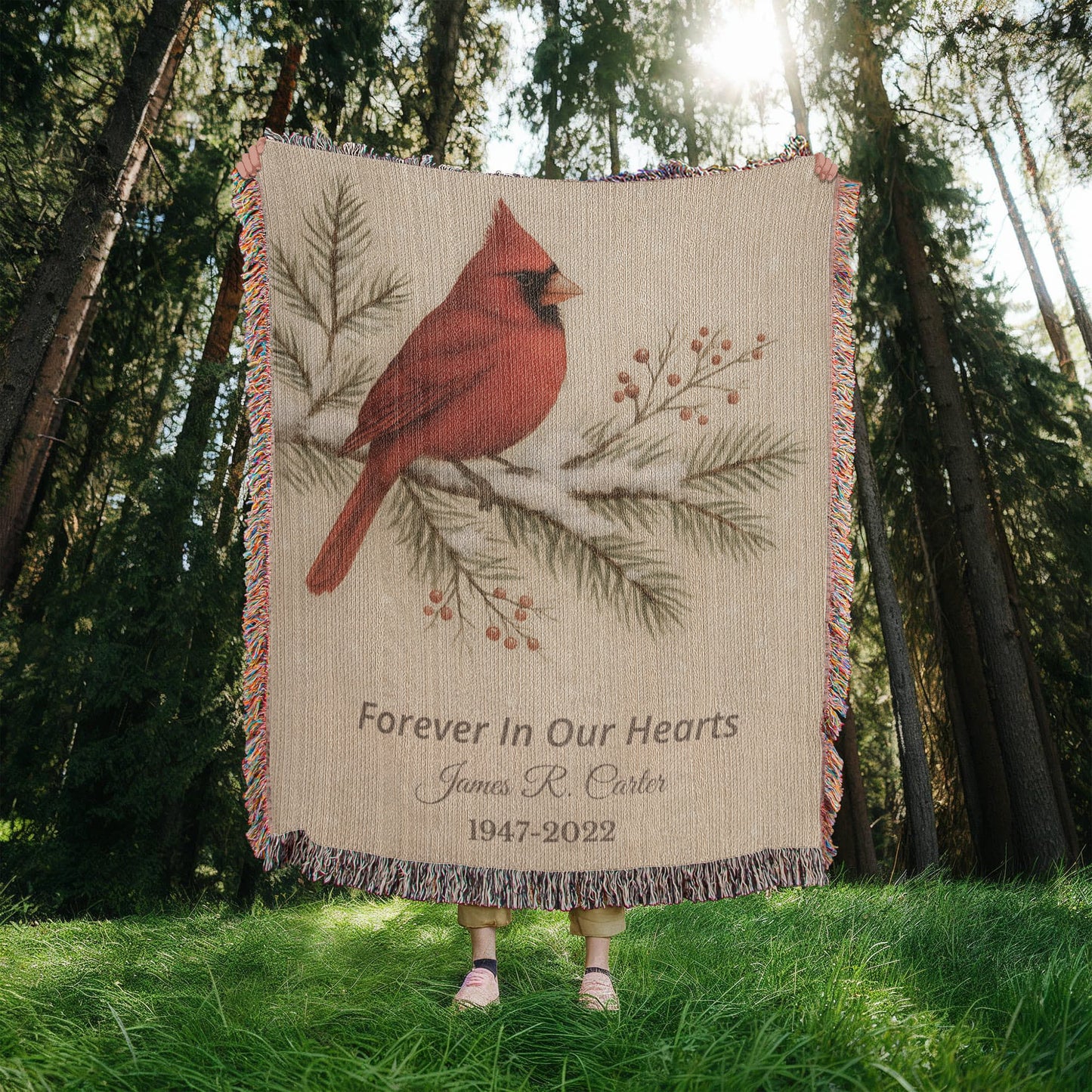 Artwork Heirloom Woven Blanket (Portrait)