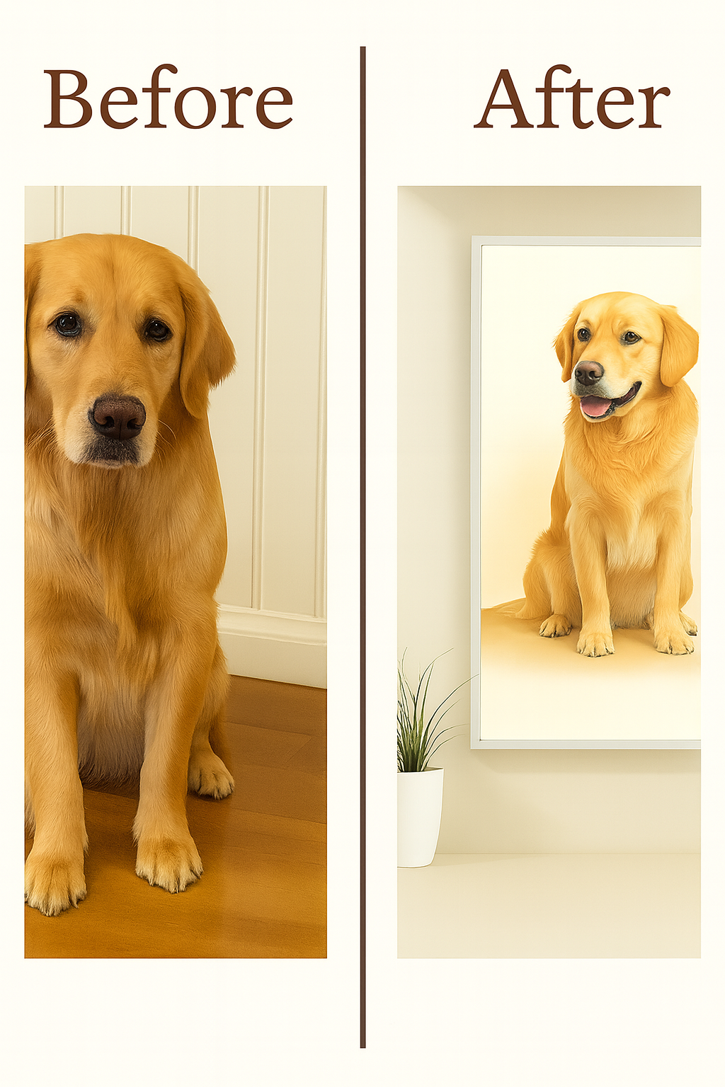 Timeless Pet Portrait – Digital Custom Artwork