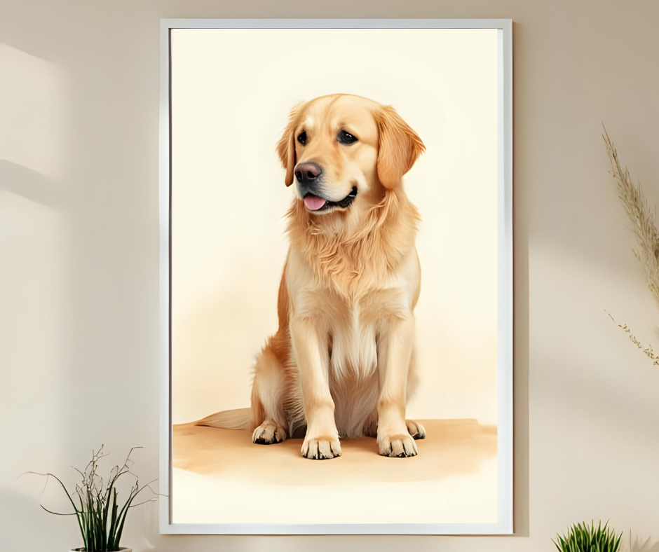 Timeless Pet Portrait – Digital Custom Artwork
