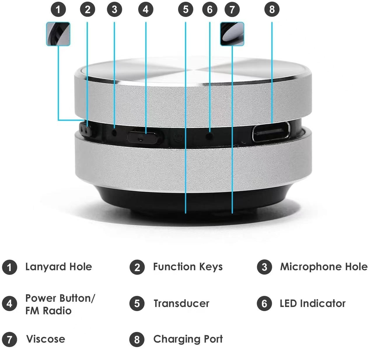 Mini Bone Conduction Bluetooth Speaker – Powerful Sound in Your Pocket