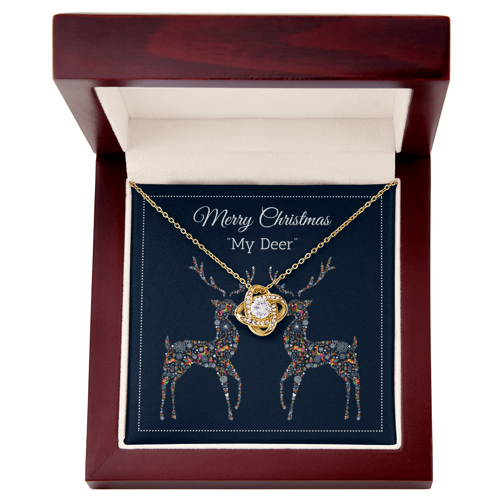 Love Knot Necklace - Merry Christmas My Deer