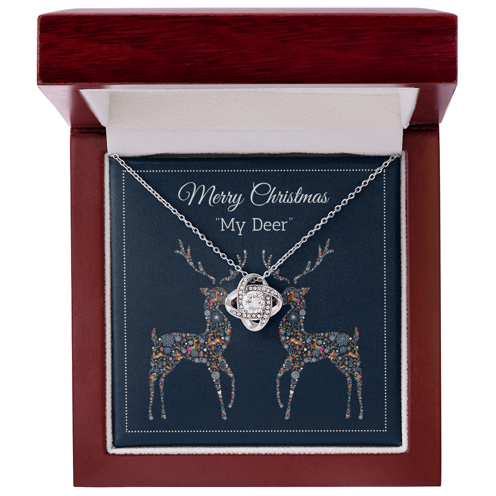 Love Knot Necklace - Merry Christmas My Deer