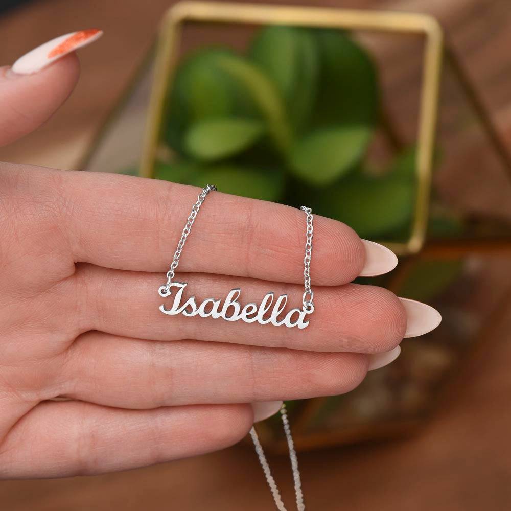 Custom Name Necklace – Personalized Jewelry with Elegant Box Options