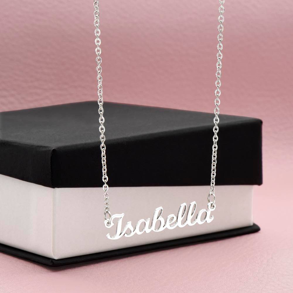 Custom Name Necklace – Personalized Jewelry with Elegant Box Options