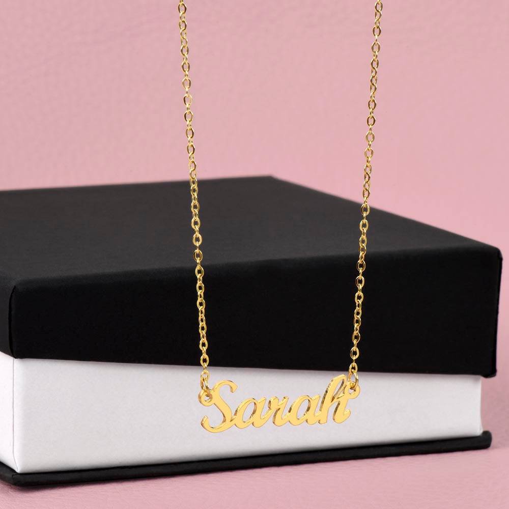Custom Name Necklace – Personalized Jewelry with Elegant Box Options
