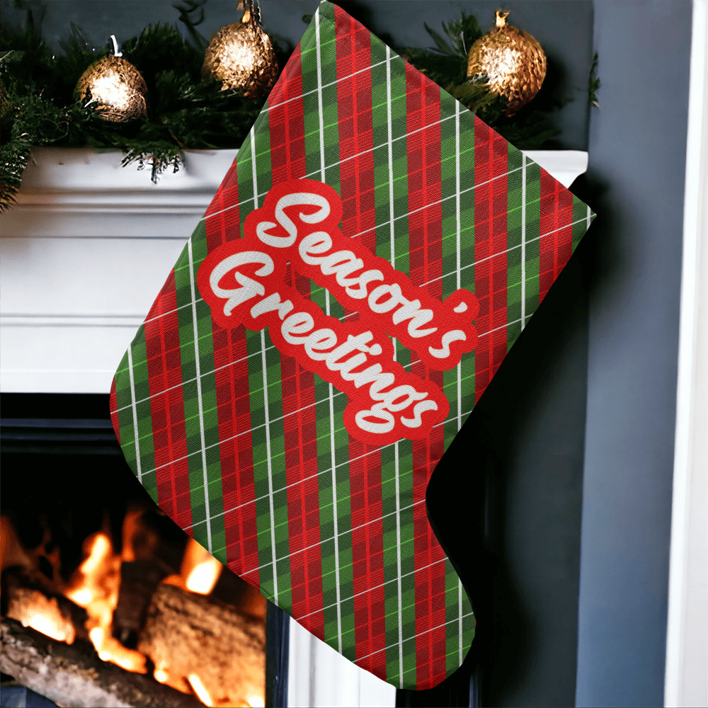 Giant Holiday Stocking - Season's Greetings