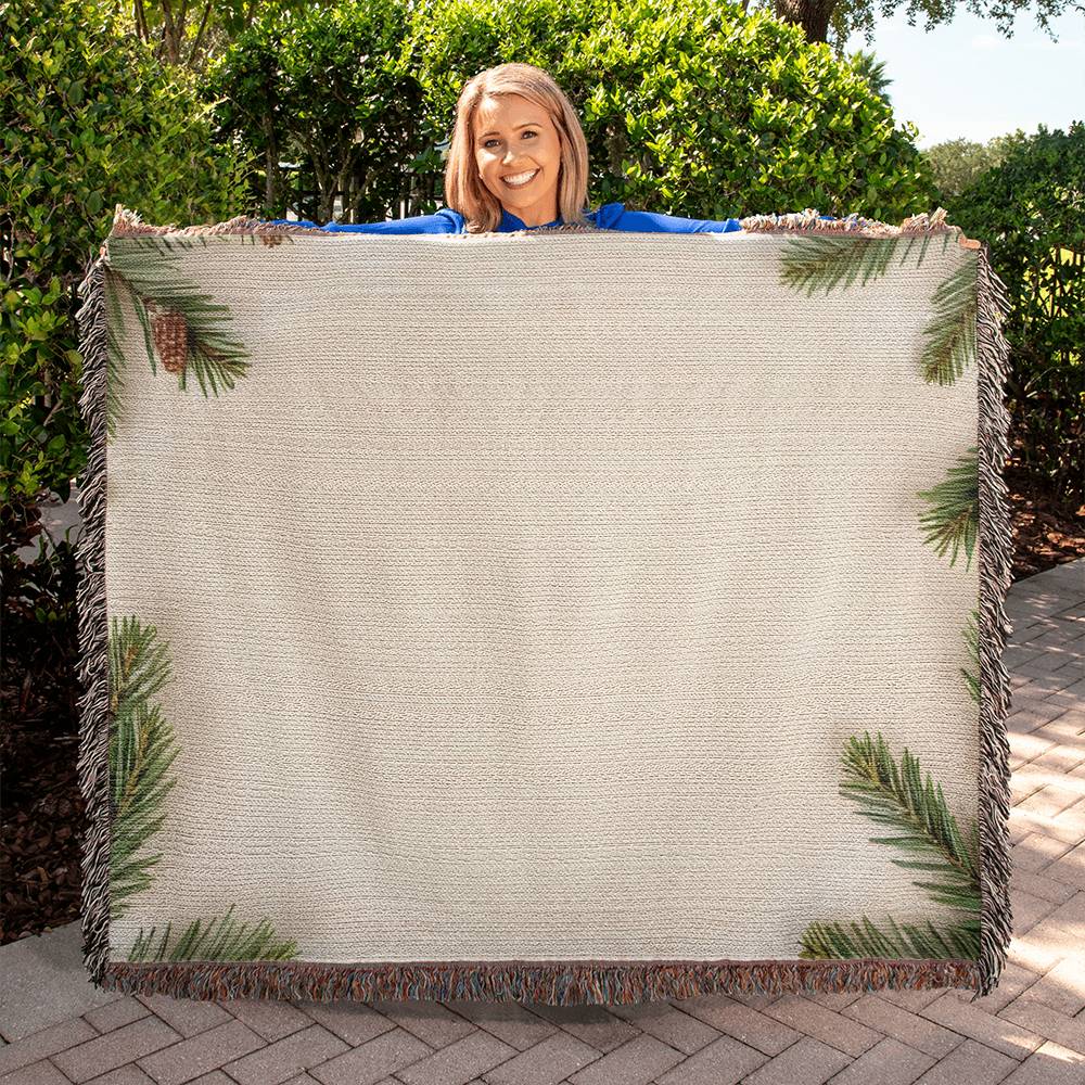Family Woven Blanket – Winter Pines Edition