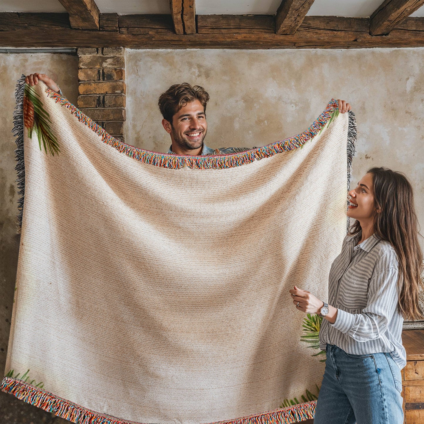 Family Woven Blanket – Winter Pines Edition