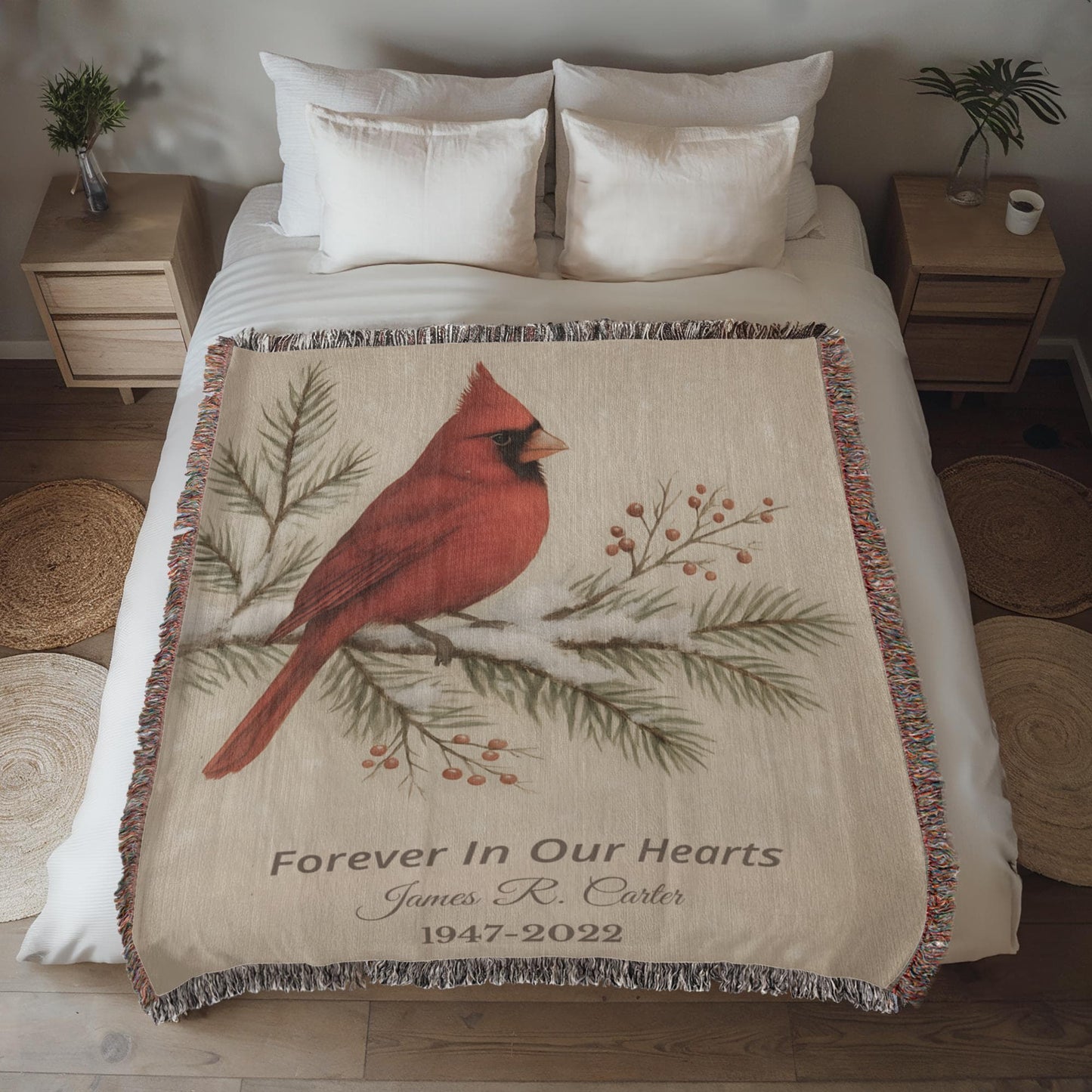 Artwork Heirloom Woven Blanket (Portrait)