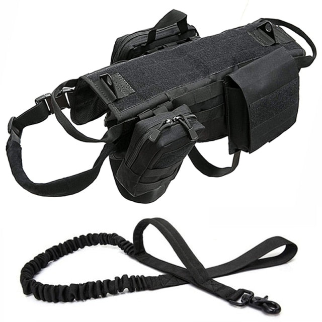 Tactical Military Dog Harness – No-Pull Adjustable Vest with Handle