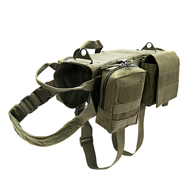 Tactical Military Dog Harness – No-Pull Adjustable Vest with Handle