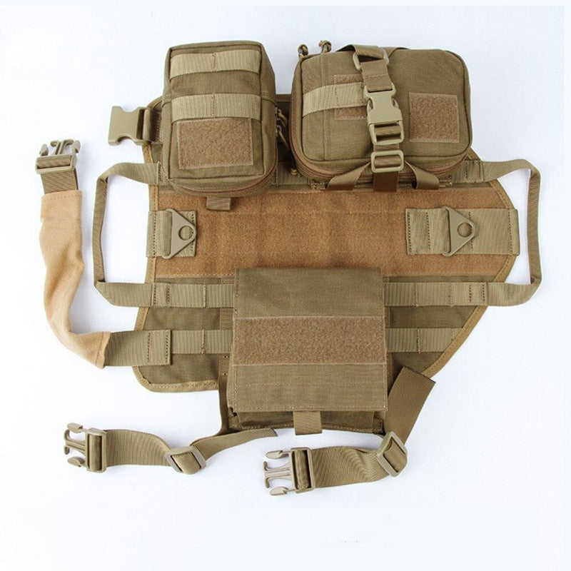 Tactical Military Dog Harness – No-Pull Adjustable Vest with Handle