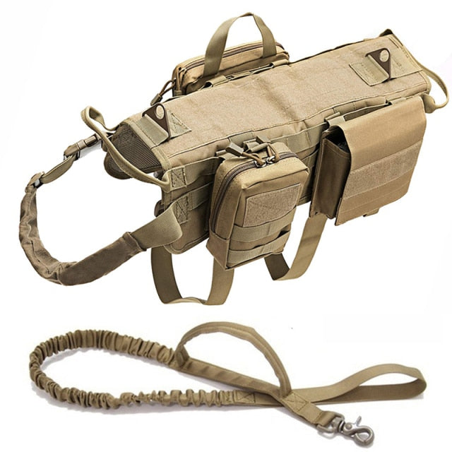 Tactical Military Dog Harness – No-Pull Adjustable Vest with Handle