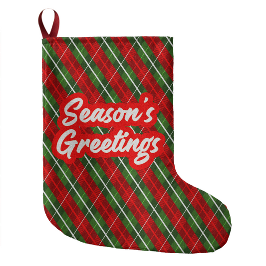 Giant Holiday Stocking - Season's Greetings