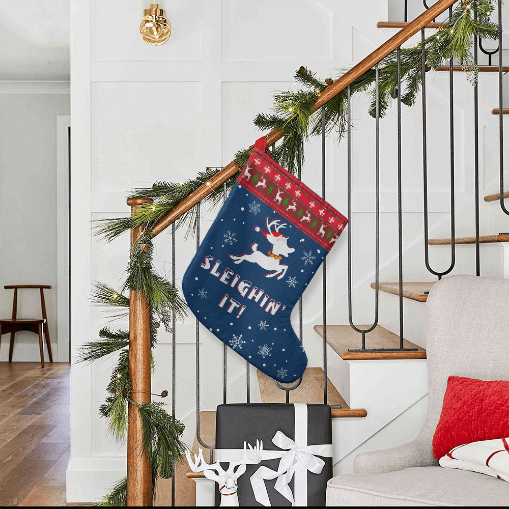 Giant Holiday Stocking - Sleighin' It