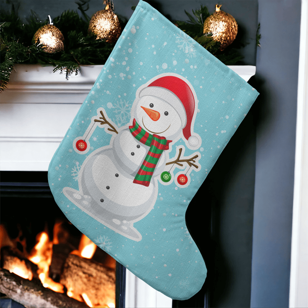 Giant Holiday Stocking - Snowman
