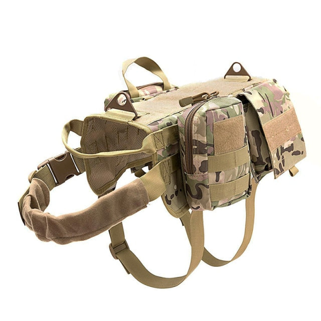 Tactical Military Dog Harness – No-Pull Adjustable Vest with Handle